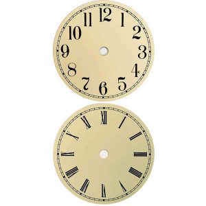 Round Metal Clock Dials